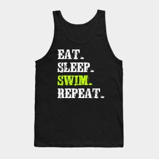 Eat Sleep Swim Repeat Tank Top